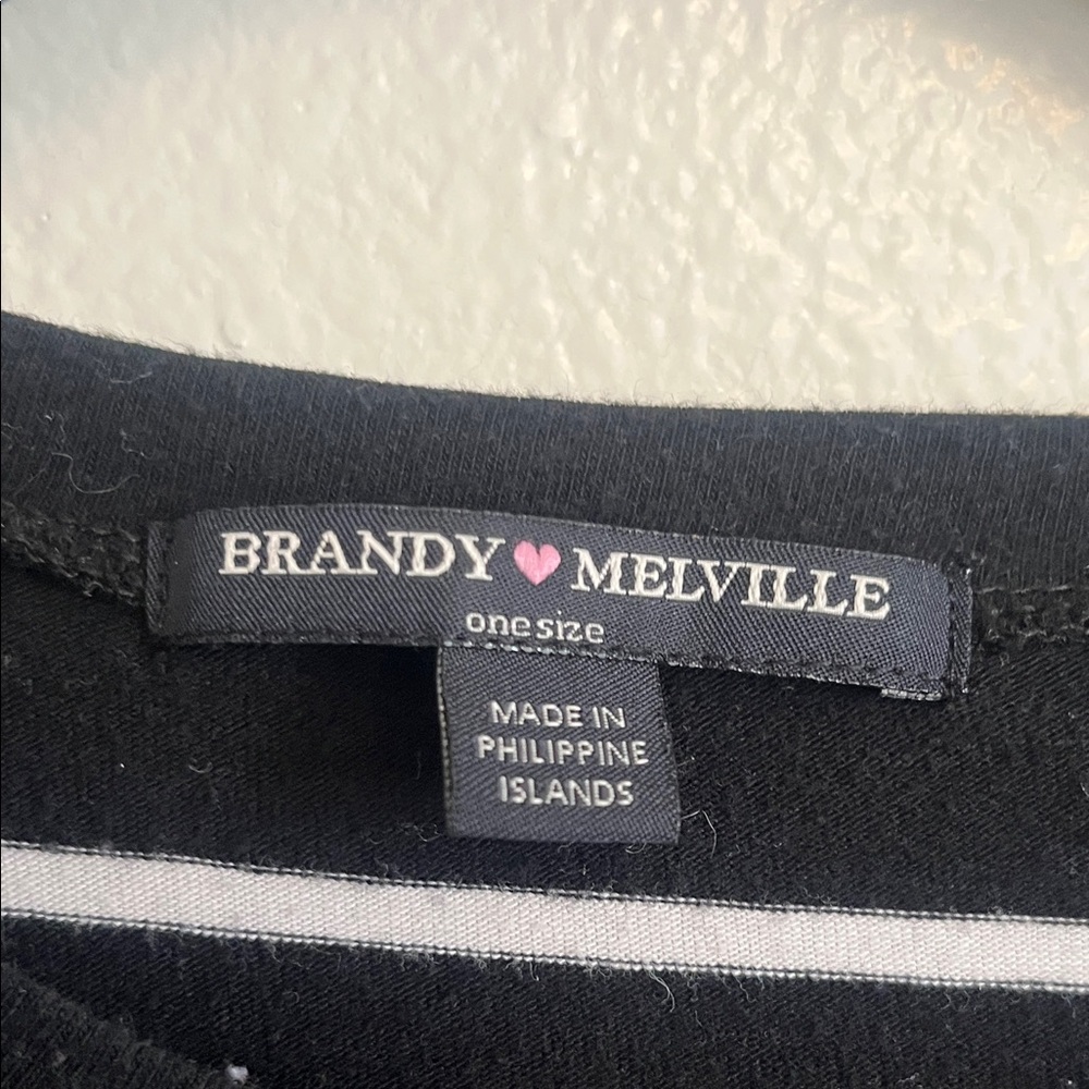Brandy Melville Luana Striped Tee Shirt Dress - Picture 2 of 7